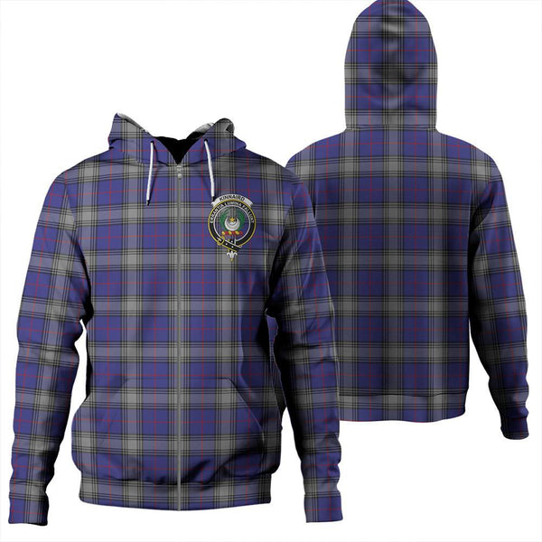 Kinnaird Tartan Classic Crest Zipper Hoodie