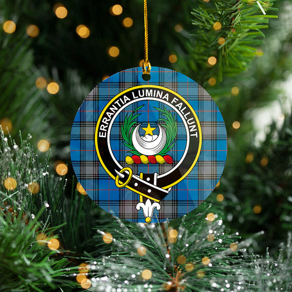 Kinnaird Ancient Clan Badge Tartan Plastic Christmas Ornaments