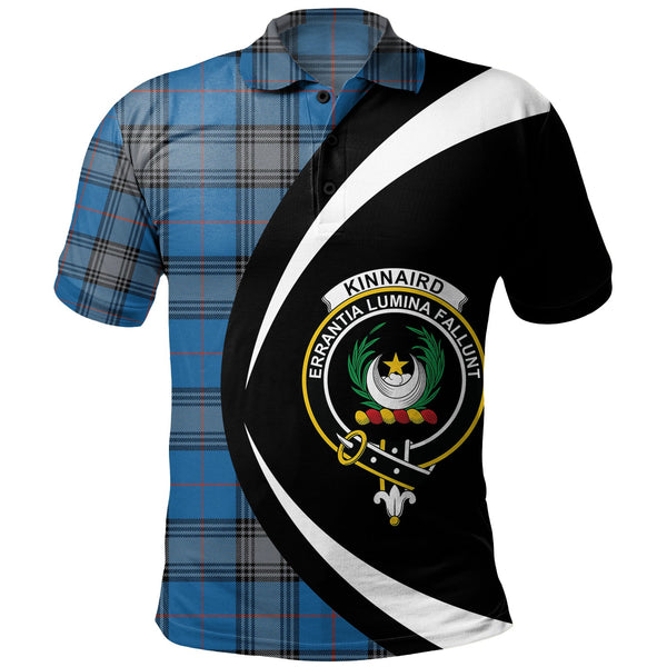 Kinnaird Ancient Clan Badge Tartan Polo Shirt Circle Style Personalized