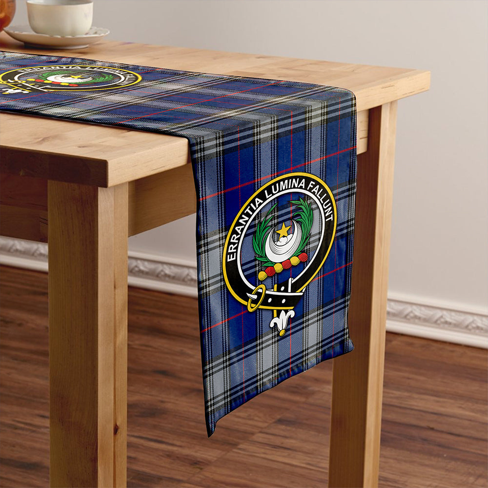 Kinnaird Modern Clan Badge Tartan Table Runner