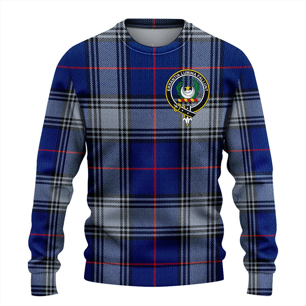 Kinnaird Modern Clan Badge Tartan Knitted Sweater