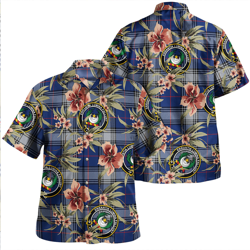 Kinnaird Modern Clan Badge Tartan Aloha Hawaiian Shirt Tropical Old Style