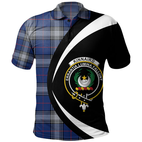 Kinnaird Modern Clan Badge Tartan Polo Shirt Circle Style Personalized