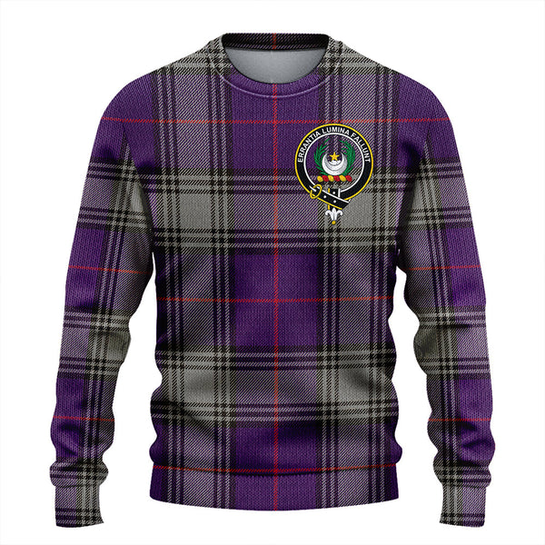 Kinnaird Weathered Clan Badge Tartan Knitted Sweater