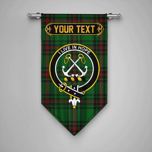 Kinnear Clan Badge Tartan Gonfalon Personalize