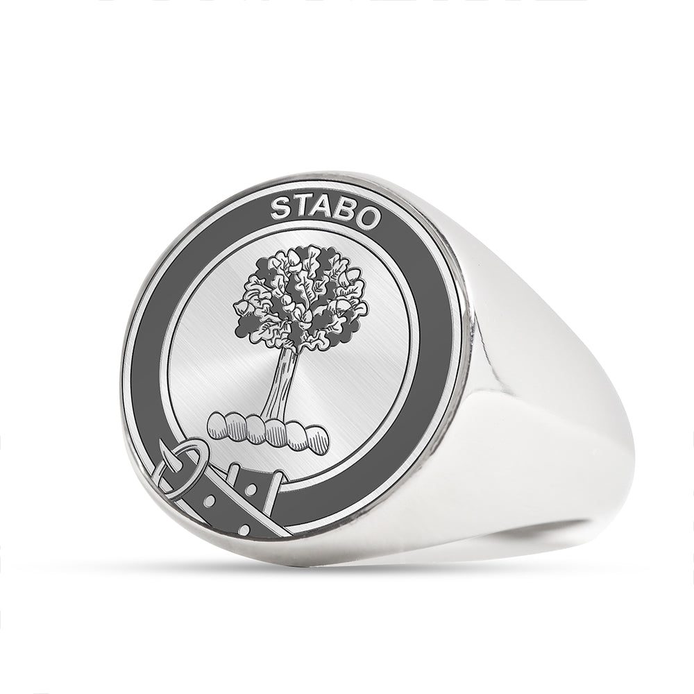 Kinnimont Clan Badge Engraved Signet Ring