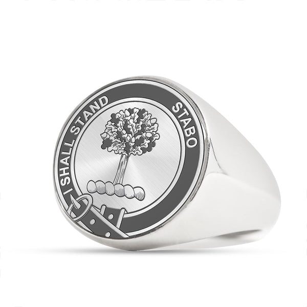 Kinninmont Clan Badge Engraved Signet Ring