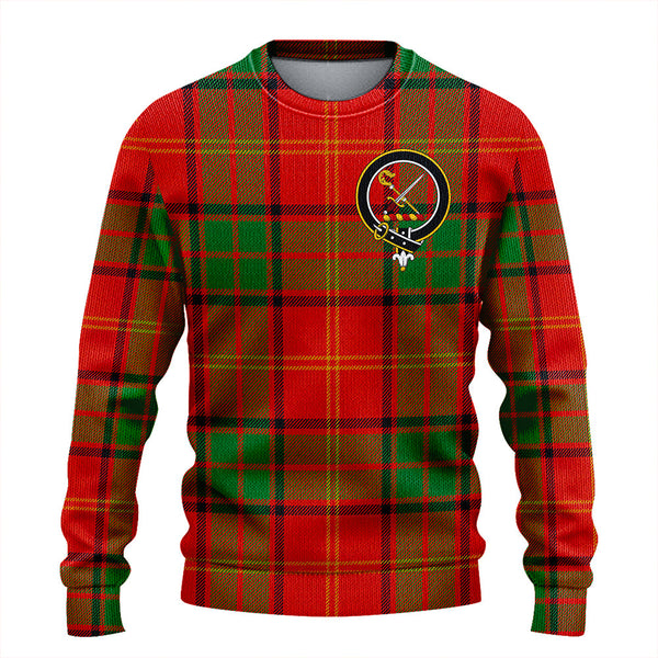 Kirk Ancient Clan Badge Tartan Knitted Sweater