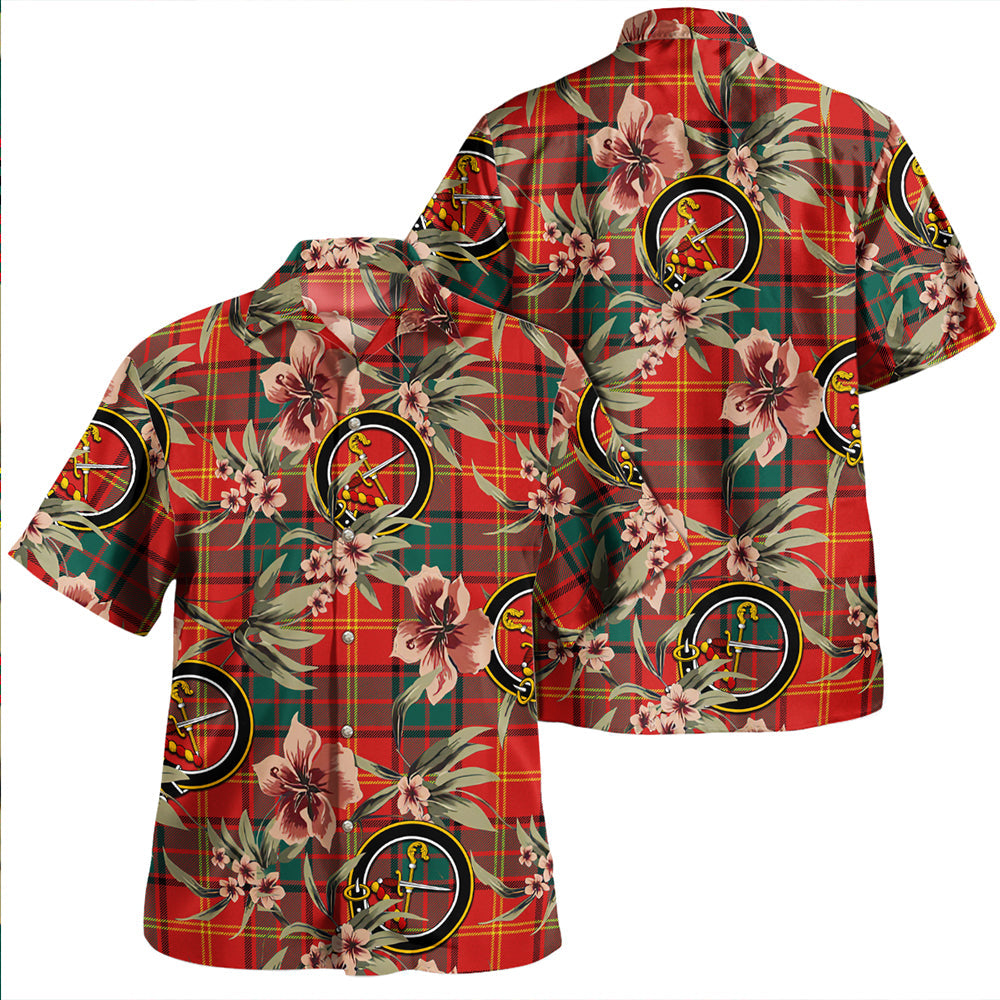 Kirk Modern Clan Badge Tartan Aloha Hawaiian Shirt Tropical Old Style