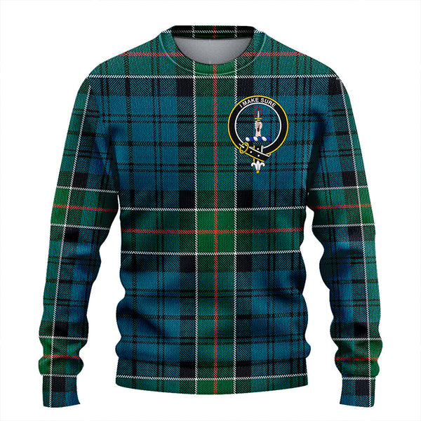 Kirkpatrick Clan Badge Tartan Knitted Sweater