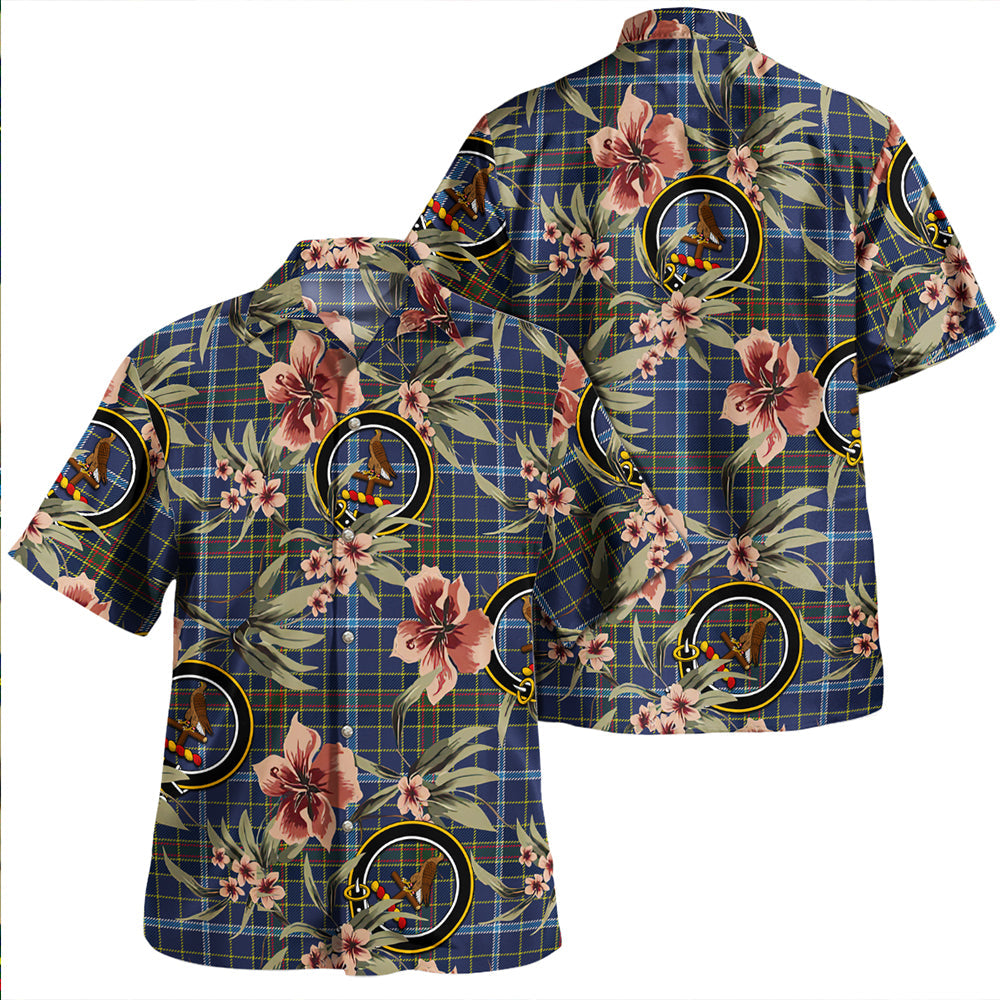 Knox Clan Badge Tartan Aloha Hawaiian Shirt Tropical Old Style