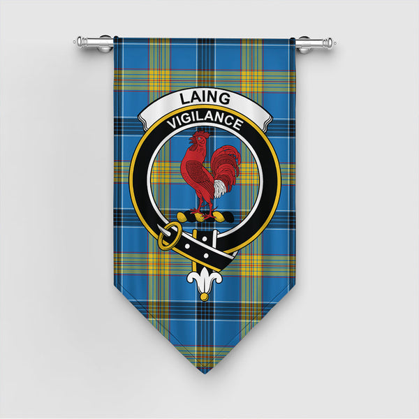 Laing Tartan Classic Crest Gonfalon