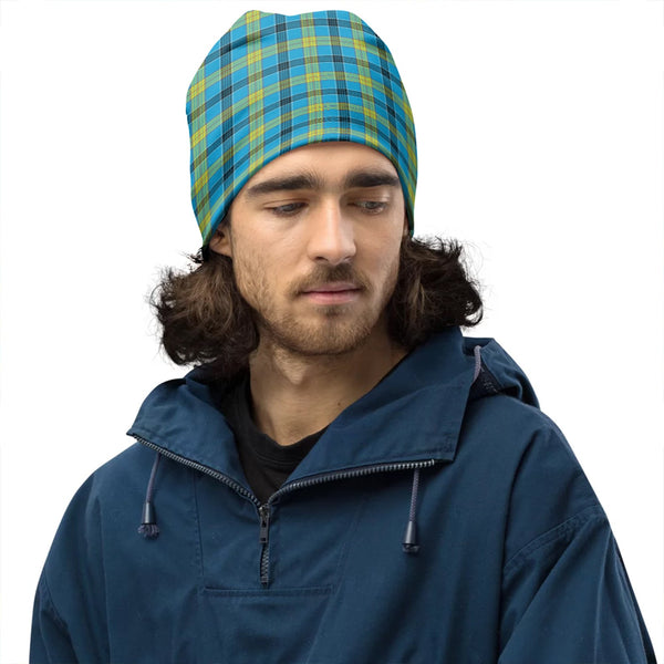 Laing (Lang) Modern Clan Badge Tartan Beanie