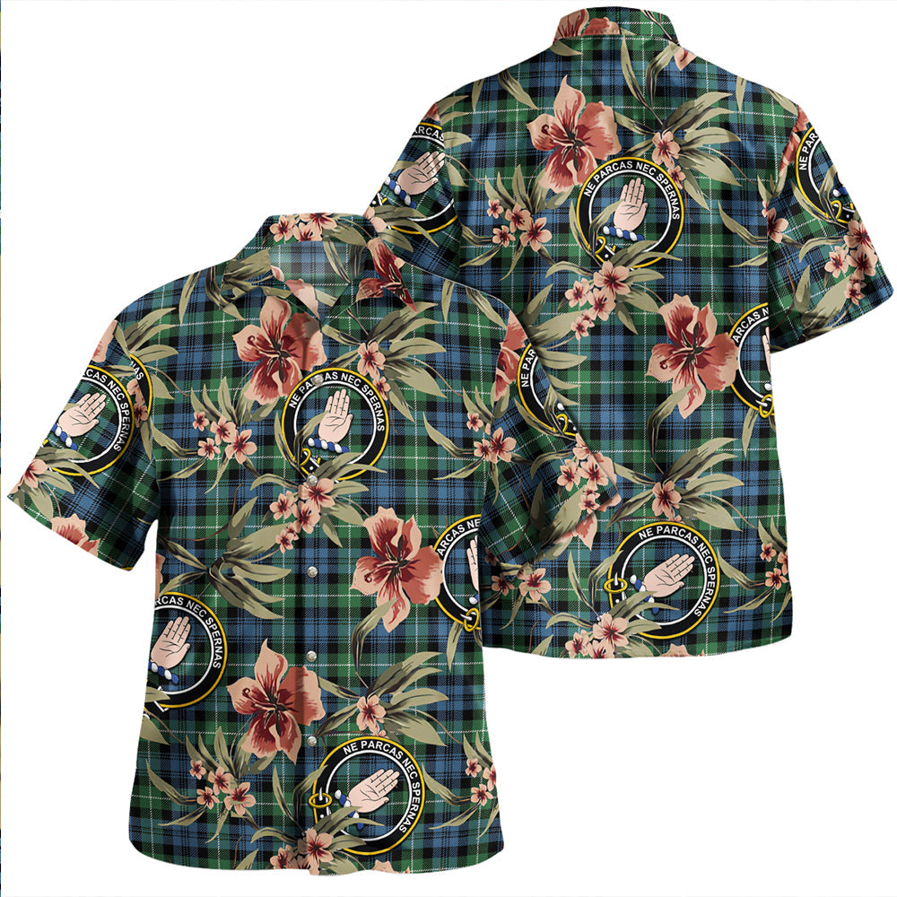 Lamont Ancient Clan Badge Tartan Aloha Hawaiian Shirt Tropical Old Style