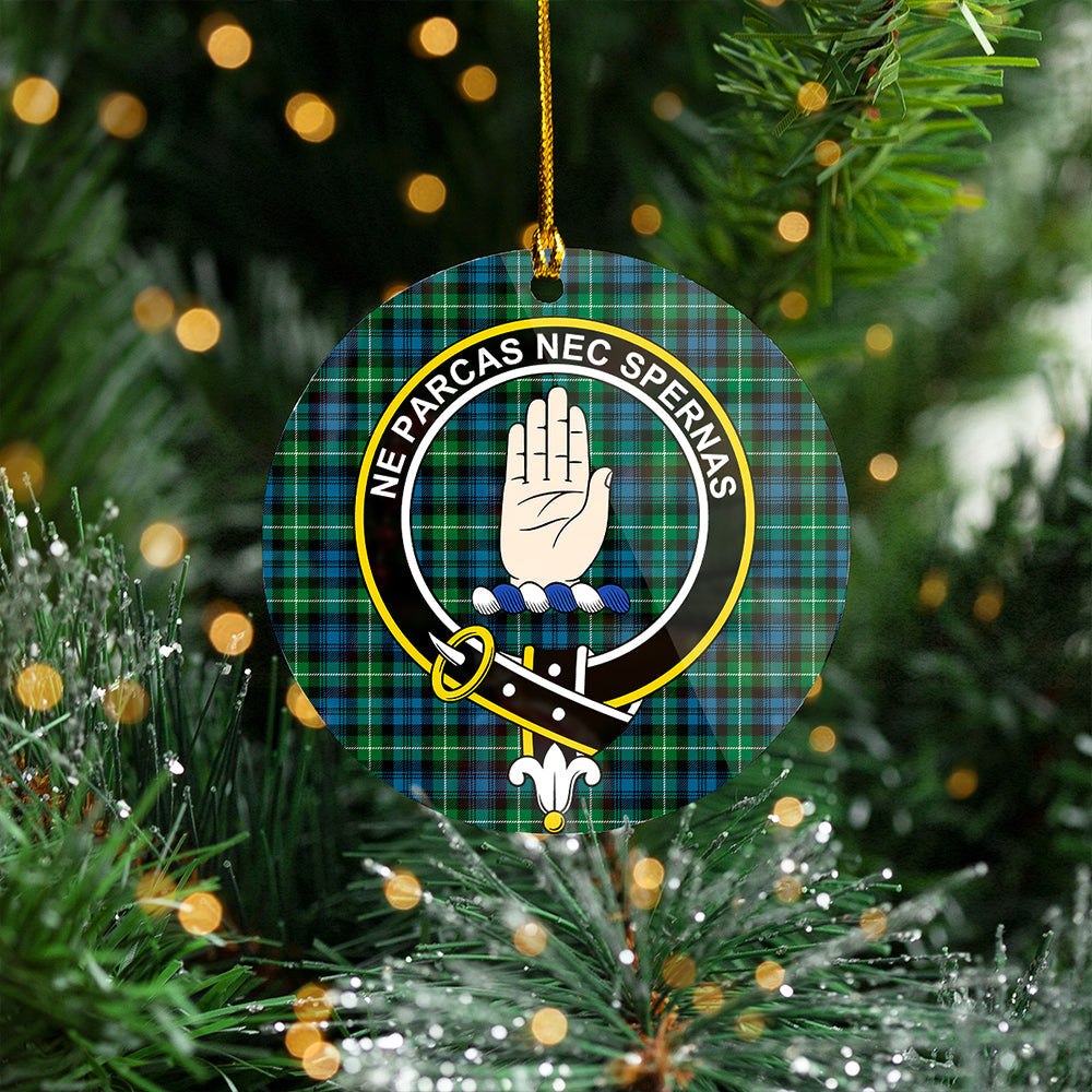 Lamont Ancient Clan Badge Tartan Plastic Christmas Ornaments