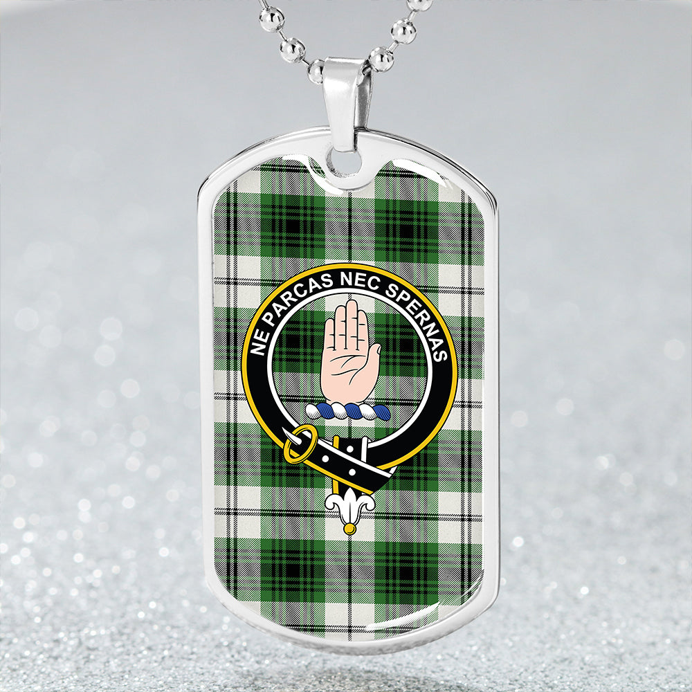 Lamont Dress Ancient Clan Badge Classic Tartan Dog Tag Necklace