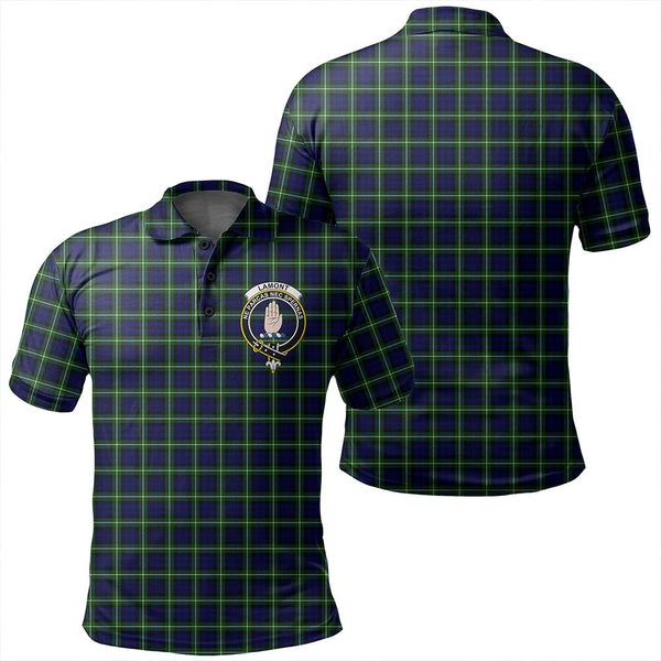 Lamont Modern Tartan Classic Crest Polo Shirt