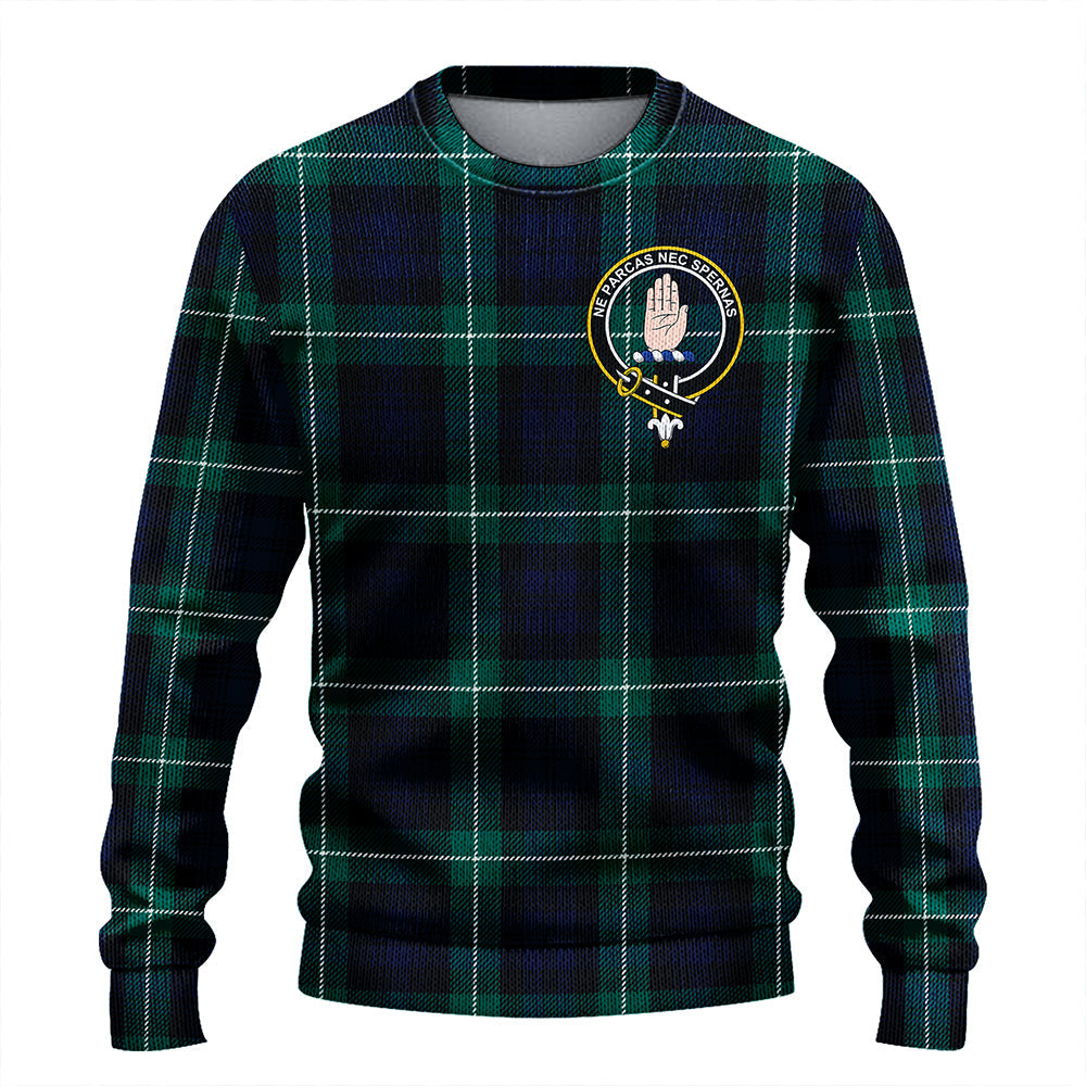 Lamont Modern Clan Badge Tartan Knitted Sweater