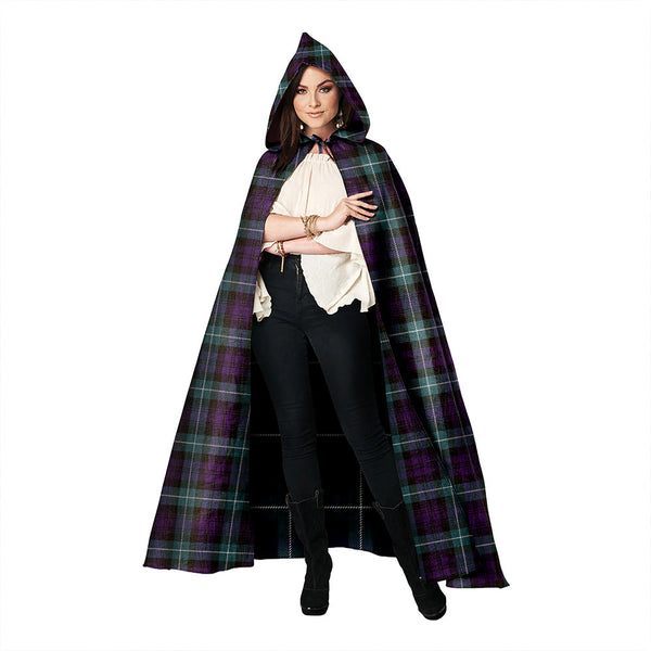 Lamont Weathered Clan Badge Tartan Hooded Cloak