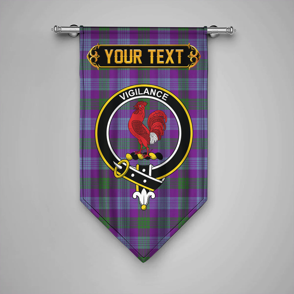 Lang (Laing) Ancient Clan Badge Tartan Gonfalon Personalize