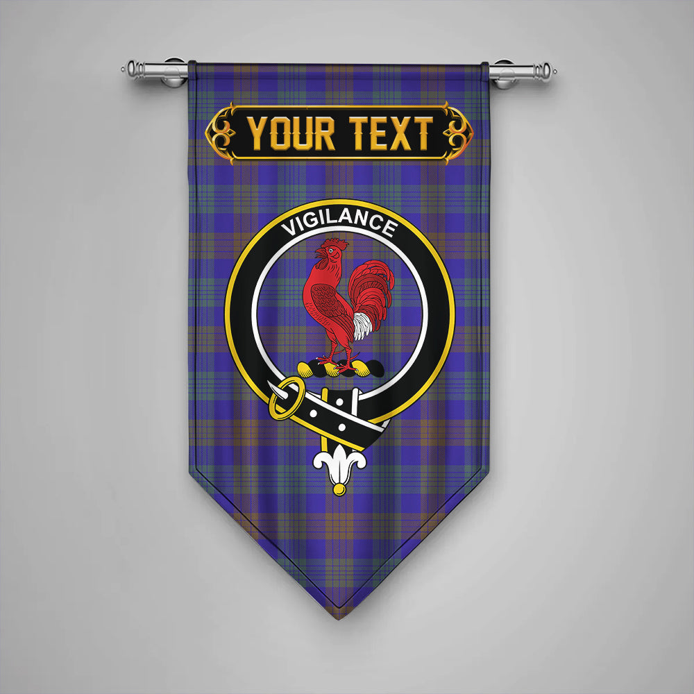 Lang (Laing) Weathered Clan Badge Tartan Gonfalon Personalize