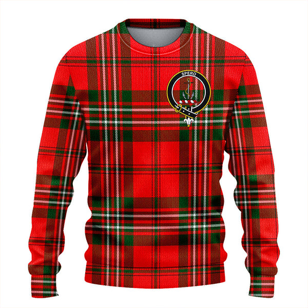 Langlands Clan Badge Tartan Knitted Sweater