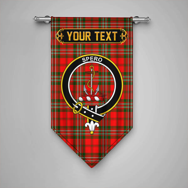 Langlands Clan Badge Tartan Gonfalon Personalize