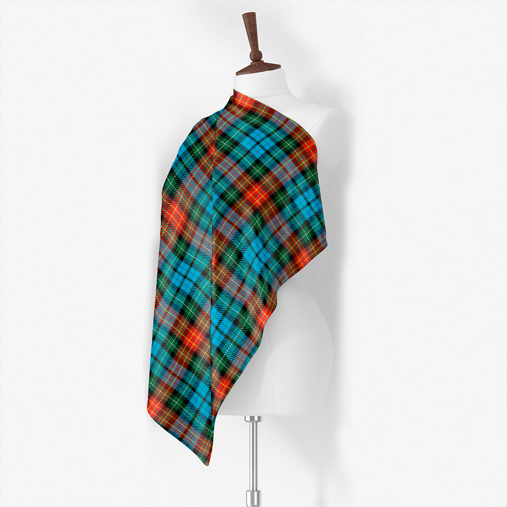 Langston Modern Tartan Classic Silk Habotai Square Scarf