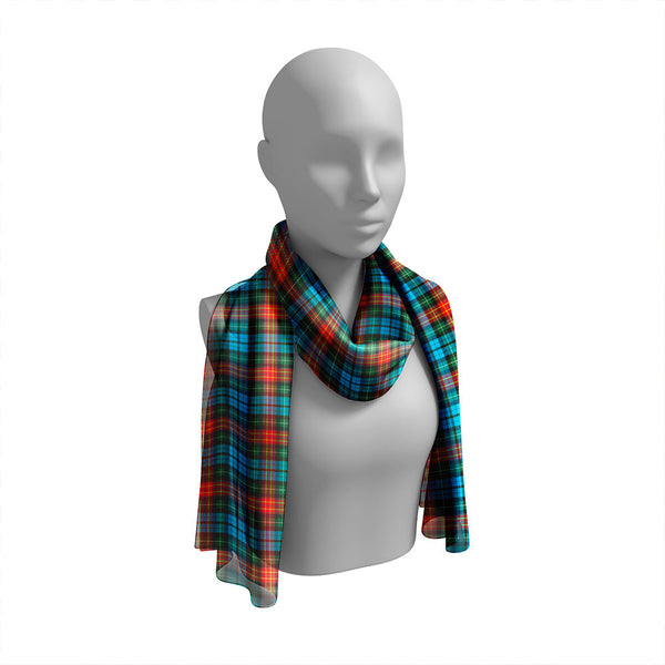 Langston Modern Tartan Classic Silk Habotai Long Scarf