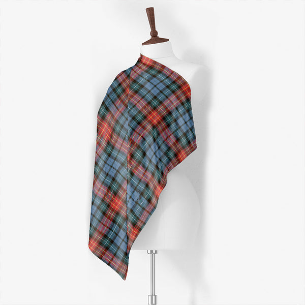 Langston Weathered Tartan Classic Silk Habotai Square Scarf