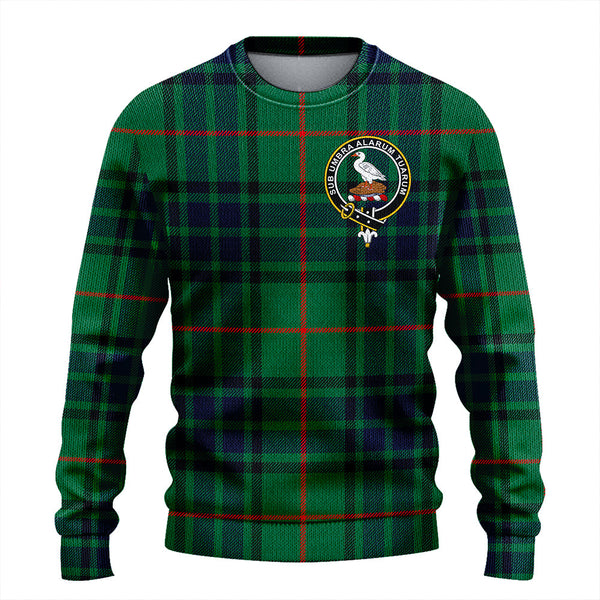 Lauder Modern Clan Badge Tartan Knitted Sweater