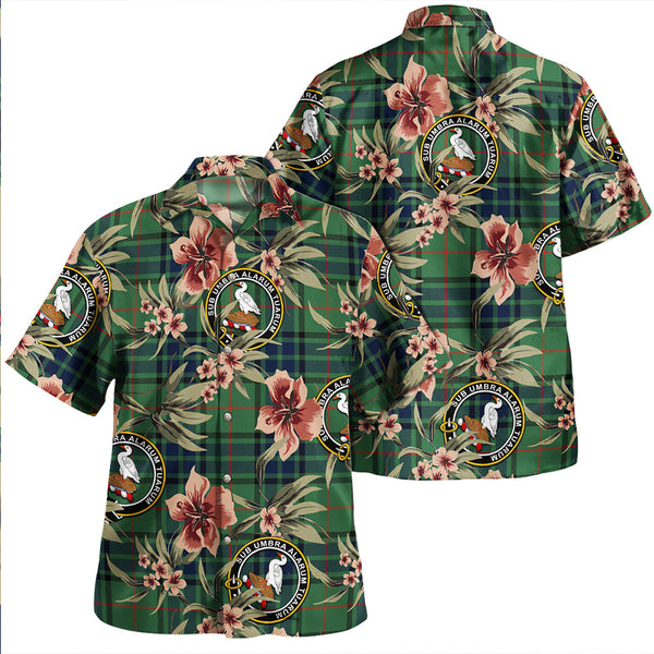 Lauder Modern Clan Badge Tartan Aloha Hawaiian Shirt Tropical Old Style