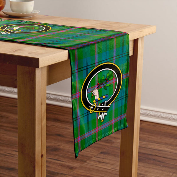 Laurie Ancient Clan Badge Tartan Table Runner