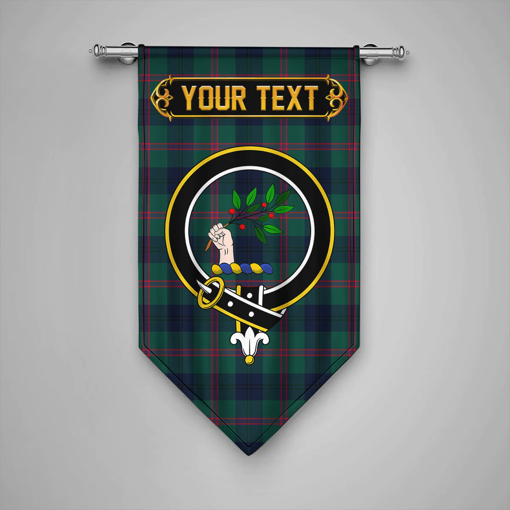 Laurie Modern Clan Badge Tartan Gonfalon Personalize