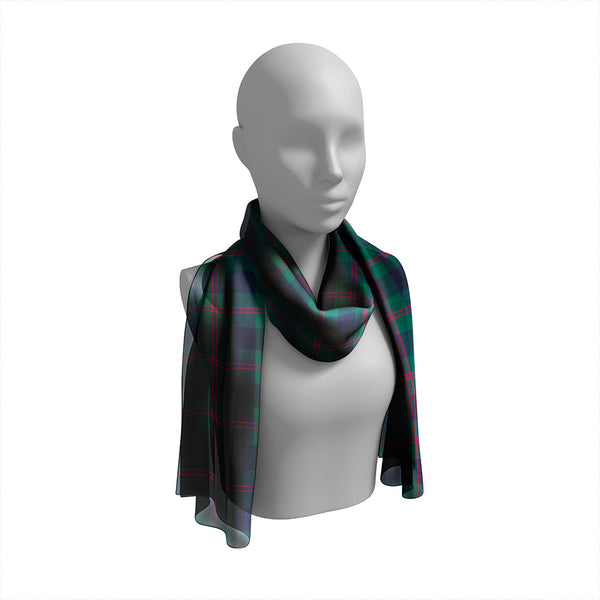 Laurie Modern Tartan Classic Silk Habotai Long Scarf