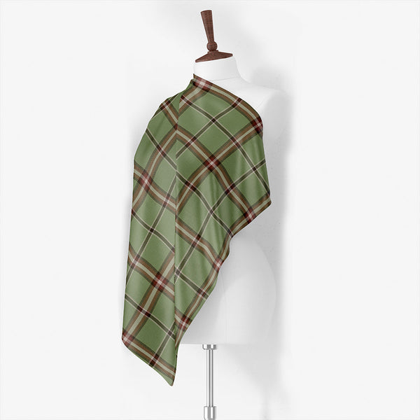 Leach Hunting #2 Weathered Tartan Classic Silk Habotai Square Scarf