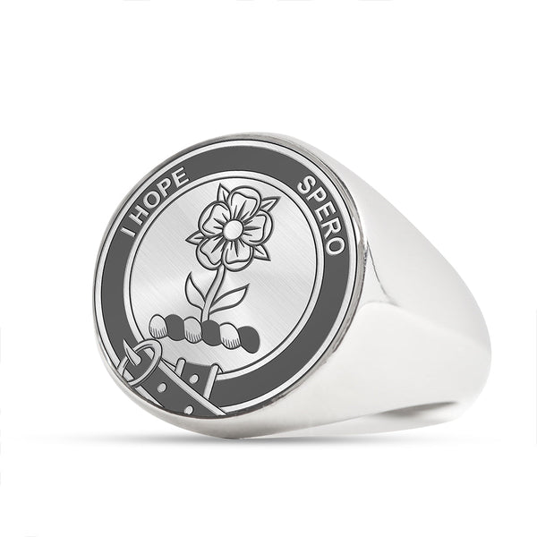 Learmonth Clan Badge Engraved Signet Ring