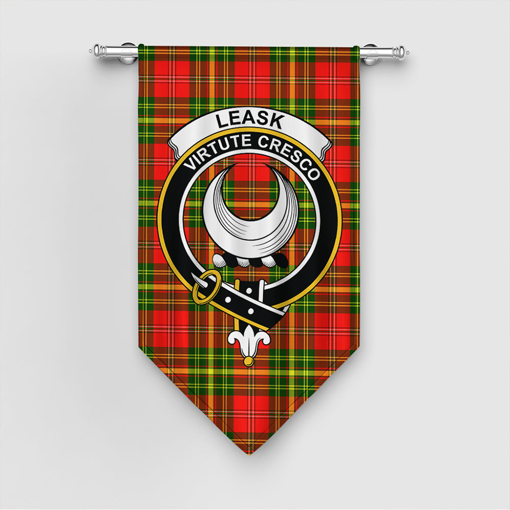 Leask Tartan Classic Crest Gonfalon