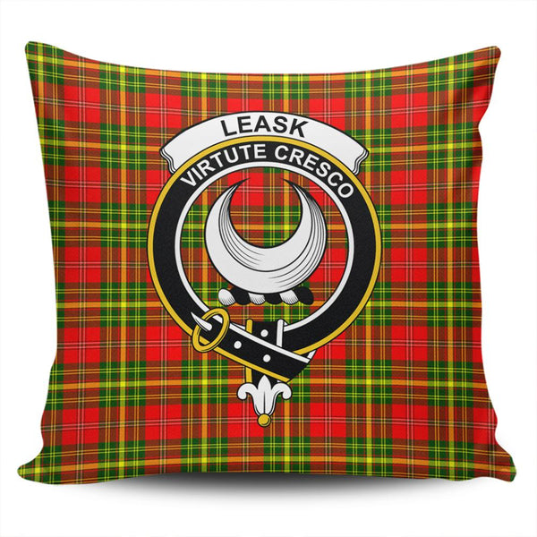 Leask Tartan Classic Crest Pillow Cover