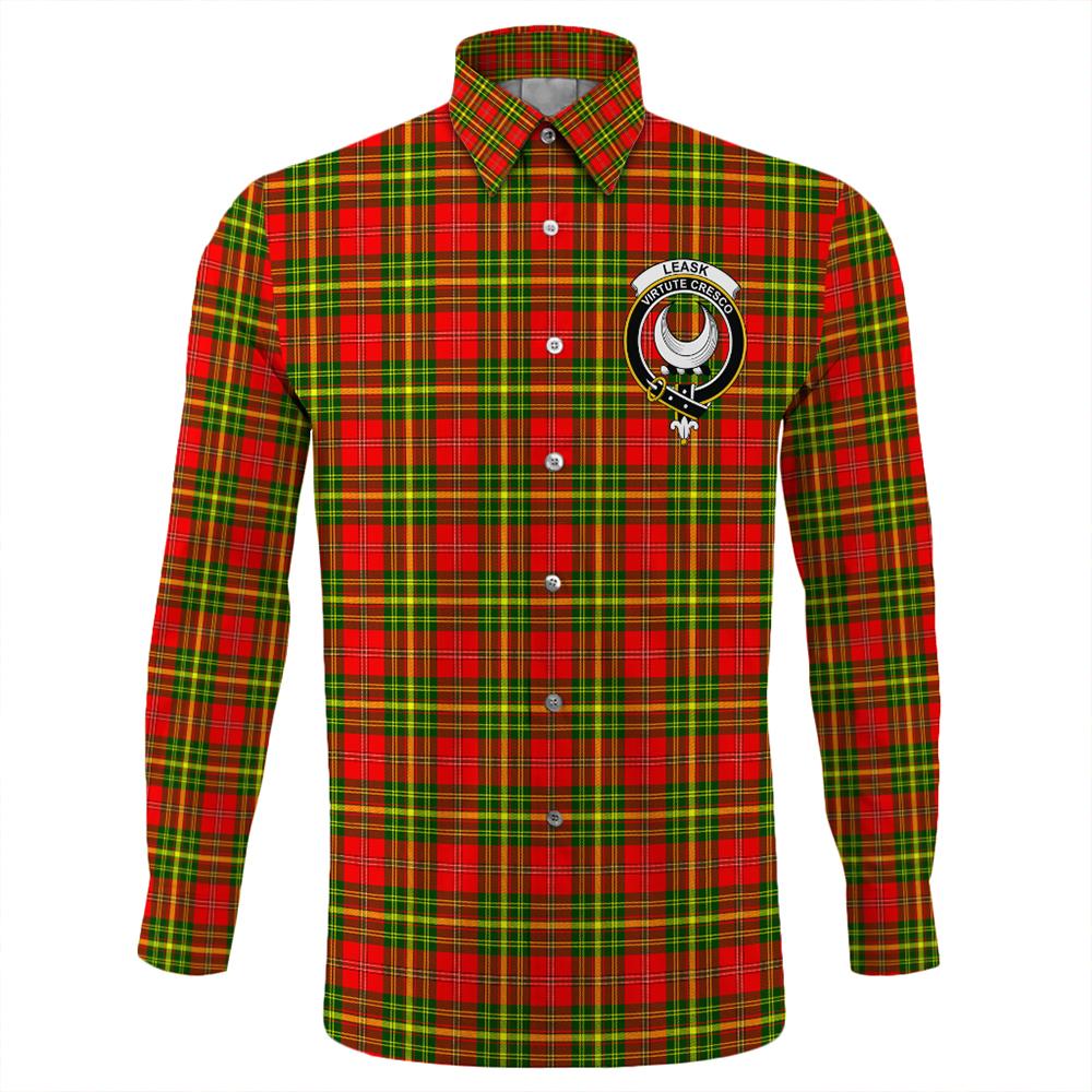 Leask Tartan Classic Crest Long Sleeve Button Shirt