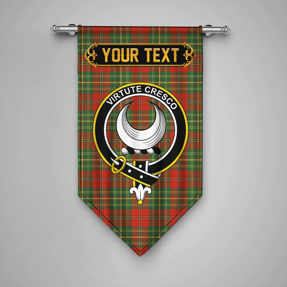 Leask Ancient Clan Badge Tartan Gonfalon Personalize