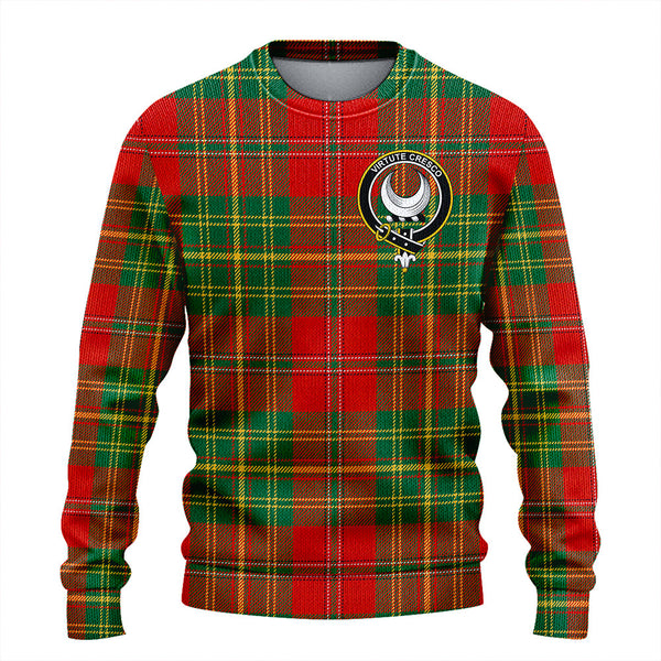 Leask Ancient Clan Badge Tartan Knitted Sweater