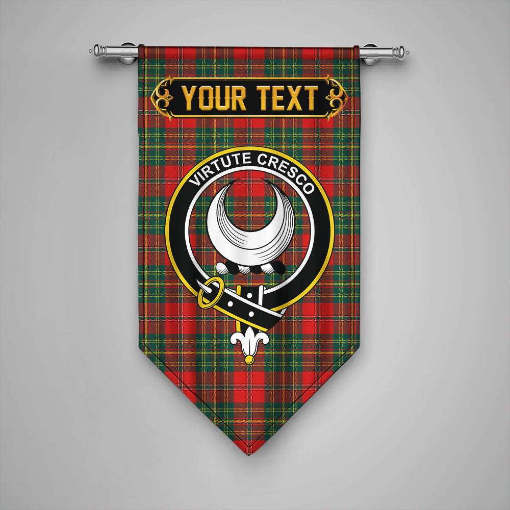 Leask Modern Clan Badge Tartan Gonfalon Personalize