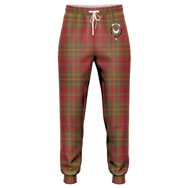 Leask Weathered Clan Badge Tartan Jogger Pants