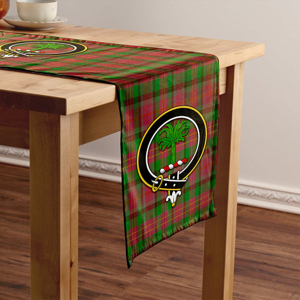 Leighton Ancient Clan Badge Tartan Table Runner