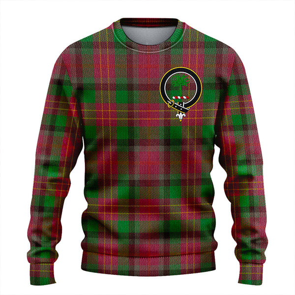 Leighton Ancient Clan Badge Tartan Knitted Sweater