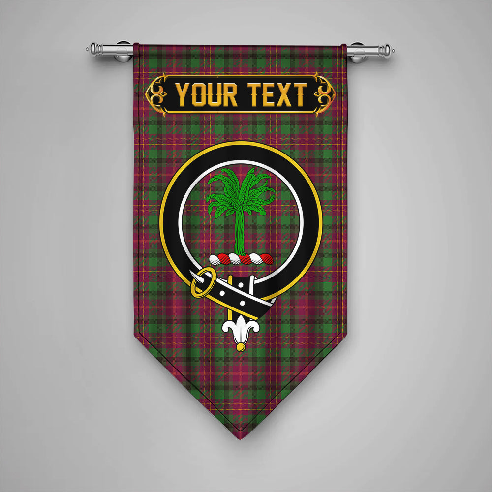 Leighton Modern Clan Badge Tartan Gonfalon Personalize