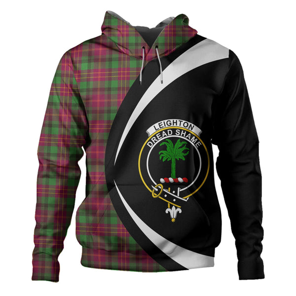 Leighton Modern Clan Badge Tartan Hoodie Circle Style