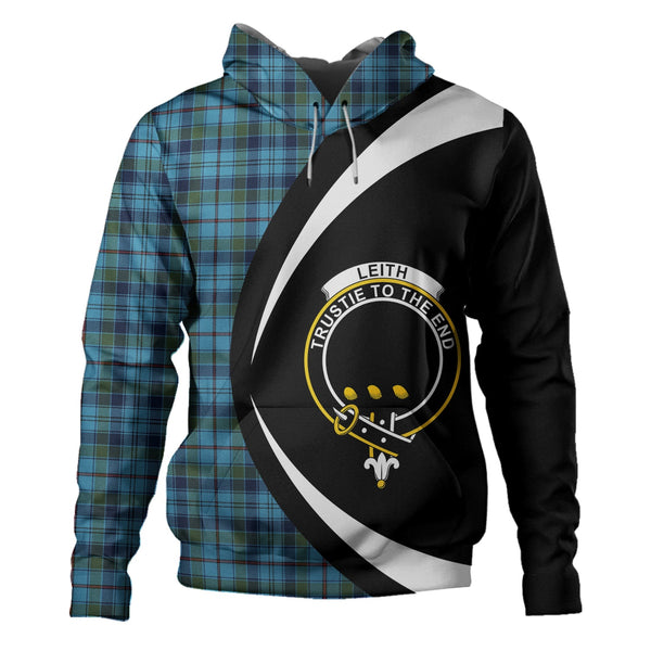 Leith District Modern Clan Badge Tartan Hoodie Circle Style