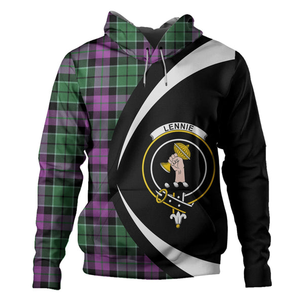 Lennie Ancient Clan Badge Tartan Hoodie Circle Style